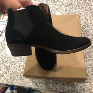 Lucky Brand Black Suede Booties size 6